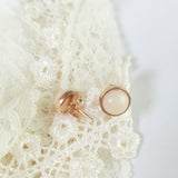 Solid 14kt Gold Breastmilk Earrings