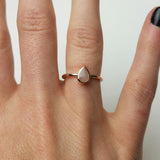 Milk Drop, Solid 14kt Gold