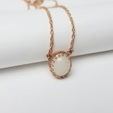 Vintage Crown DNA Necklace, Solid 14kt Gold