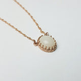 Vintage Crown DNA Necklace, Solid 14kt Gold