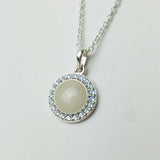 Goddess Pendant, solid 14kt Gold or Sterling Silver with Birthstones