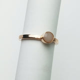 DNA Stacking Ring, Solid Sterling Silver or Solid 14kt Gold