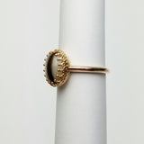 Vintage Crown, Solid 14kt Gold DNA Ring