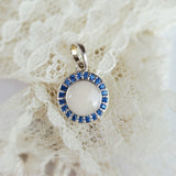 Goddess Pendant, solid 14kt Gold or Sterling Silver with Birthstones