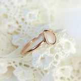 Milk Drop, Solid 14kt Gold