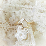 Milk Drop, Solid 14kt Gold