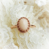 Vintage Crown, Solid 14kt Gold DNA Ring
