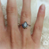 Rainbow Drop Breastmilk DNA Ring