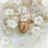 Vintage Crown DNA Necklace, Solid 14kt Gold