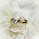 DNA Stacking Ring, Solid Sterling Silver or Solid 14kt Gold