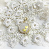 DNA Bubble, Solid 14kt Gold