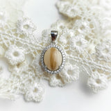 Oval Halo DNA/Breastmilk Keepsake