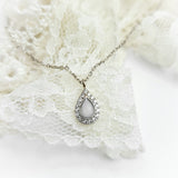 Milk Drop, Solid Gold Breastmilk Necklace