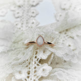 Milk Drop, Solid 14kt Gold