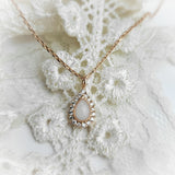 Milk Drop, Solid Gold Breastmilk Necklace