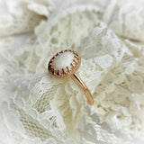 Vintage Crown, Solid 14kt Gold DNA Ring