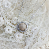 Round Halo DNA Necklace