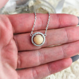 Round Halo DNA Necklace