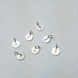 Sterling silver initial tags