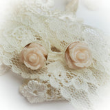 Milky Rose Earrings
